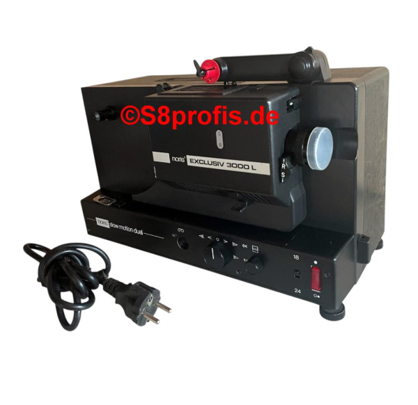 Noris Exclusiv 3000L Multiformat Filmprojektor , Super 8 & Normal 8 Projektor(280725)
